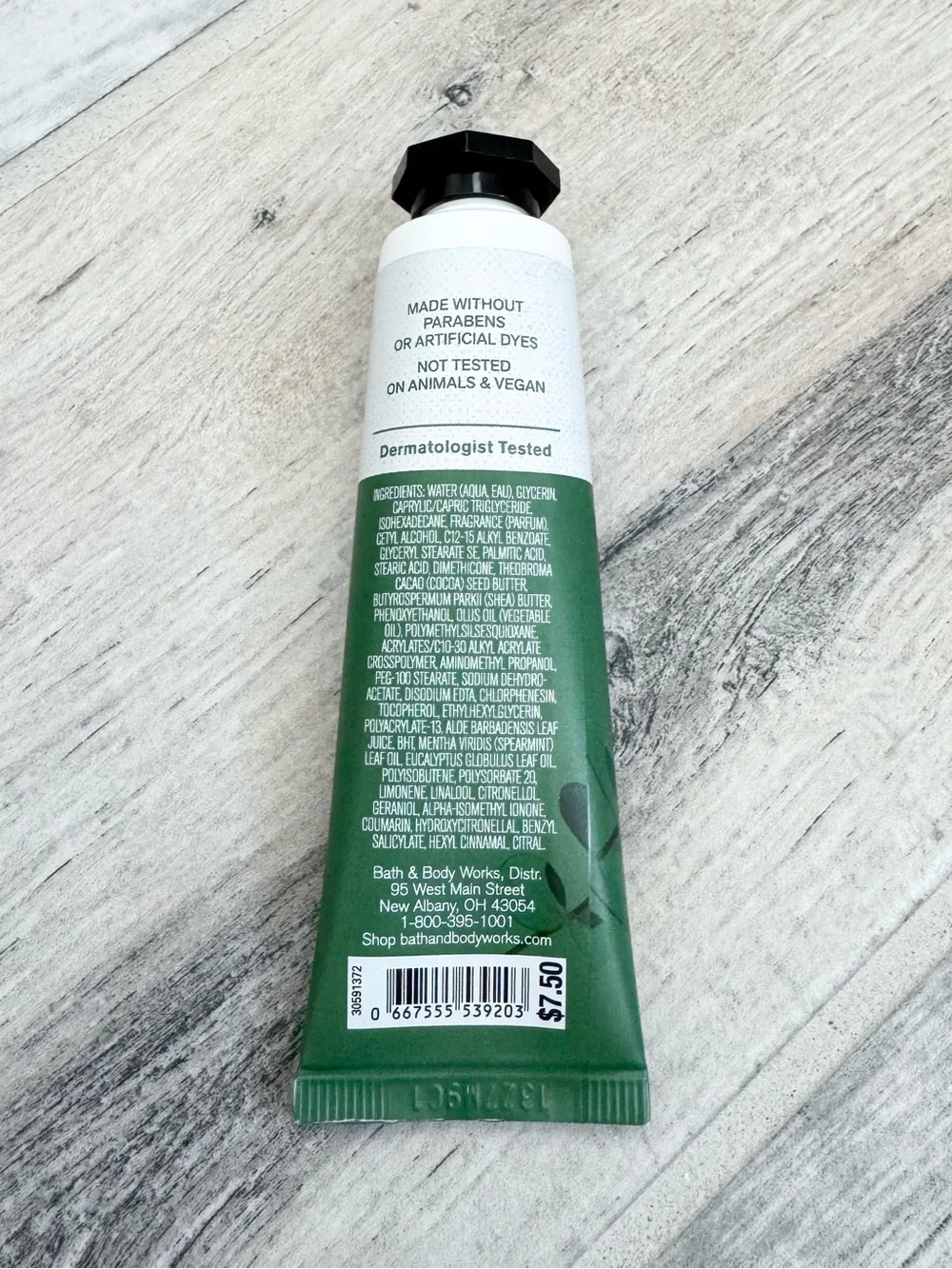 Bath & Body Works Eucalyptus and Spearmint Stress Relief Hand Cream